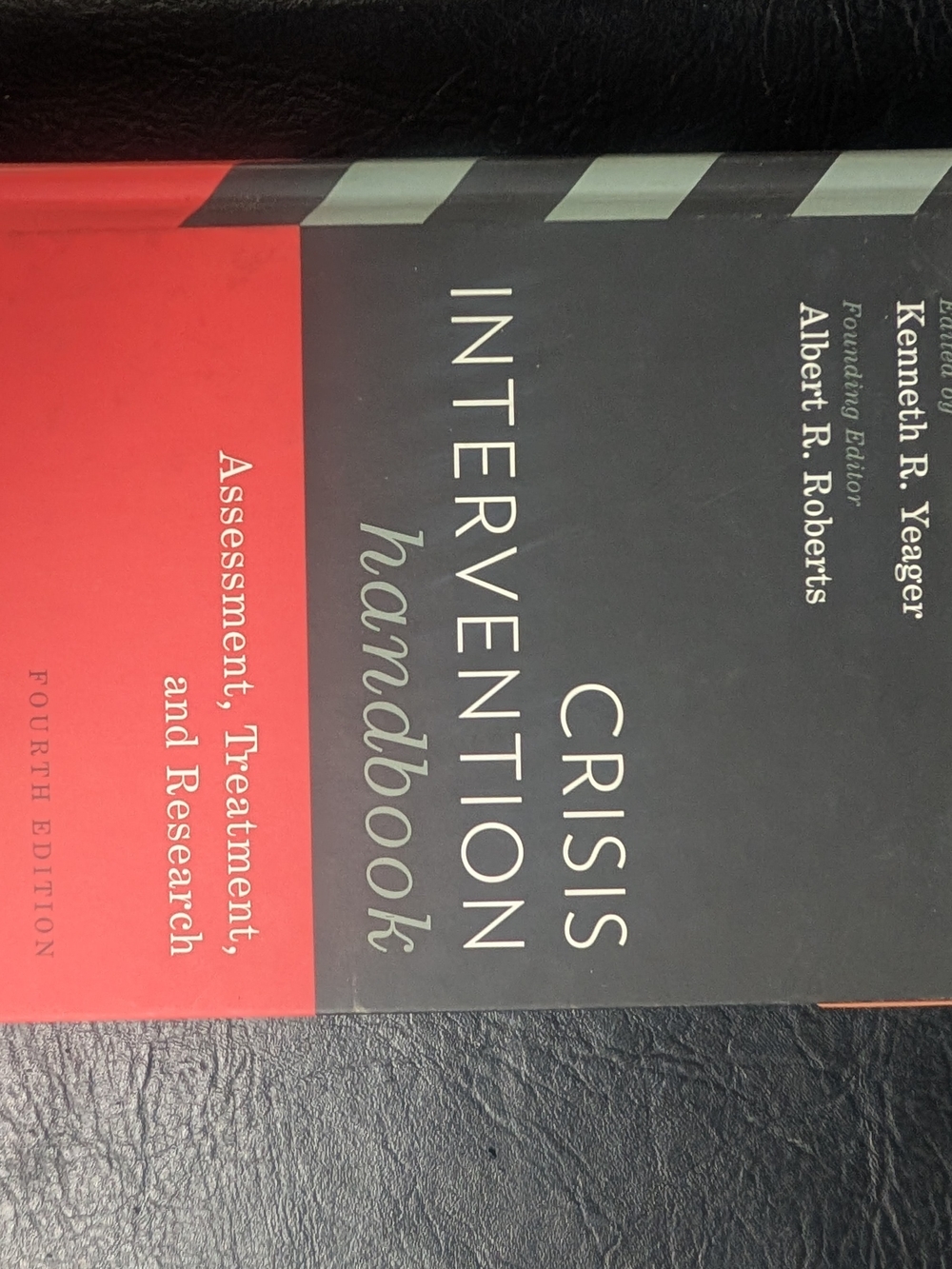 Crisis Intervention Handbook - Black and Red Cover